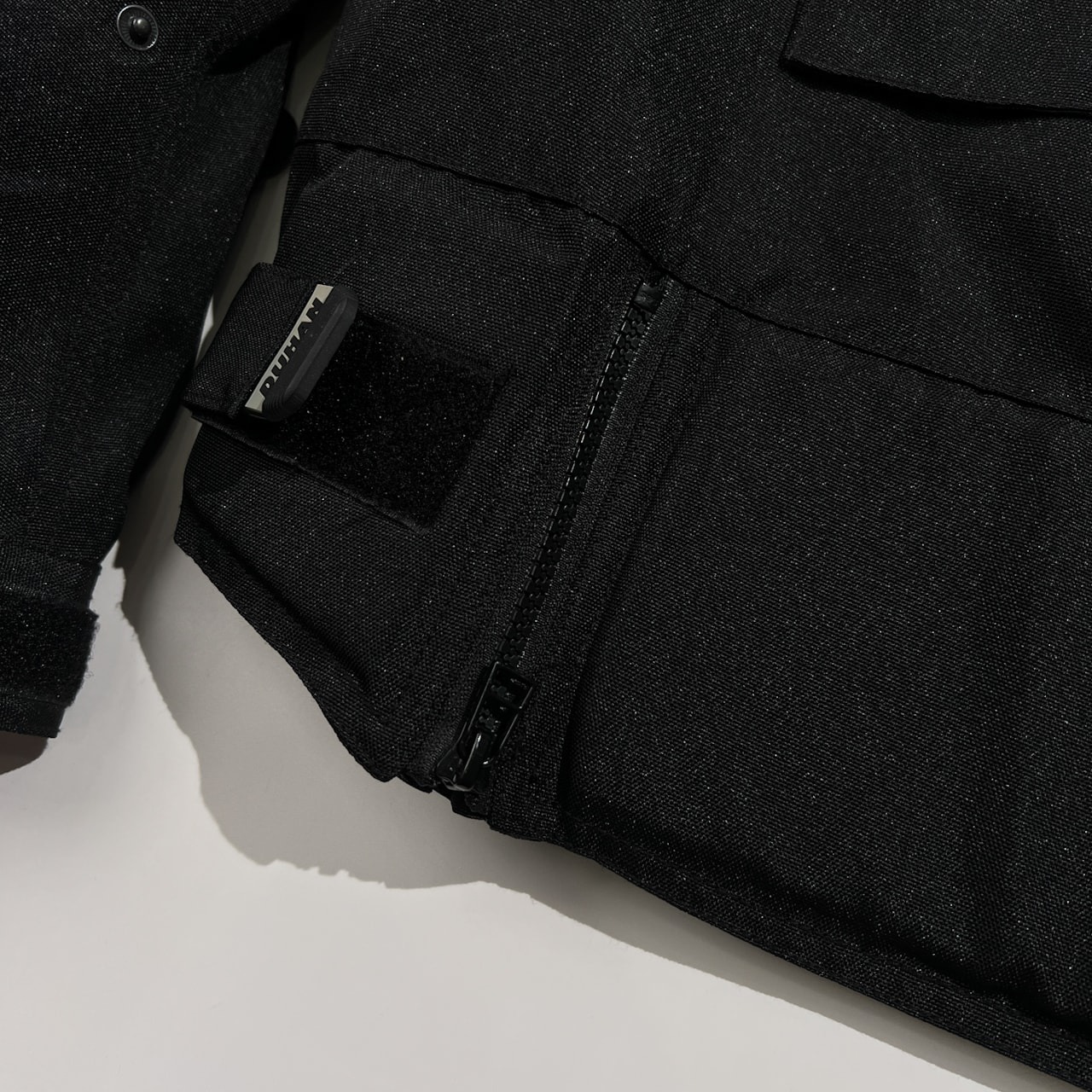 DUHAN ドゥーハン キルティングライナー付 プロテクター入り ライディング ジャケット サイズ L /ブラック系 バイクウェア モータースポーツ