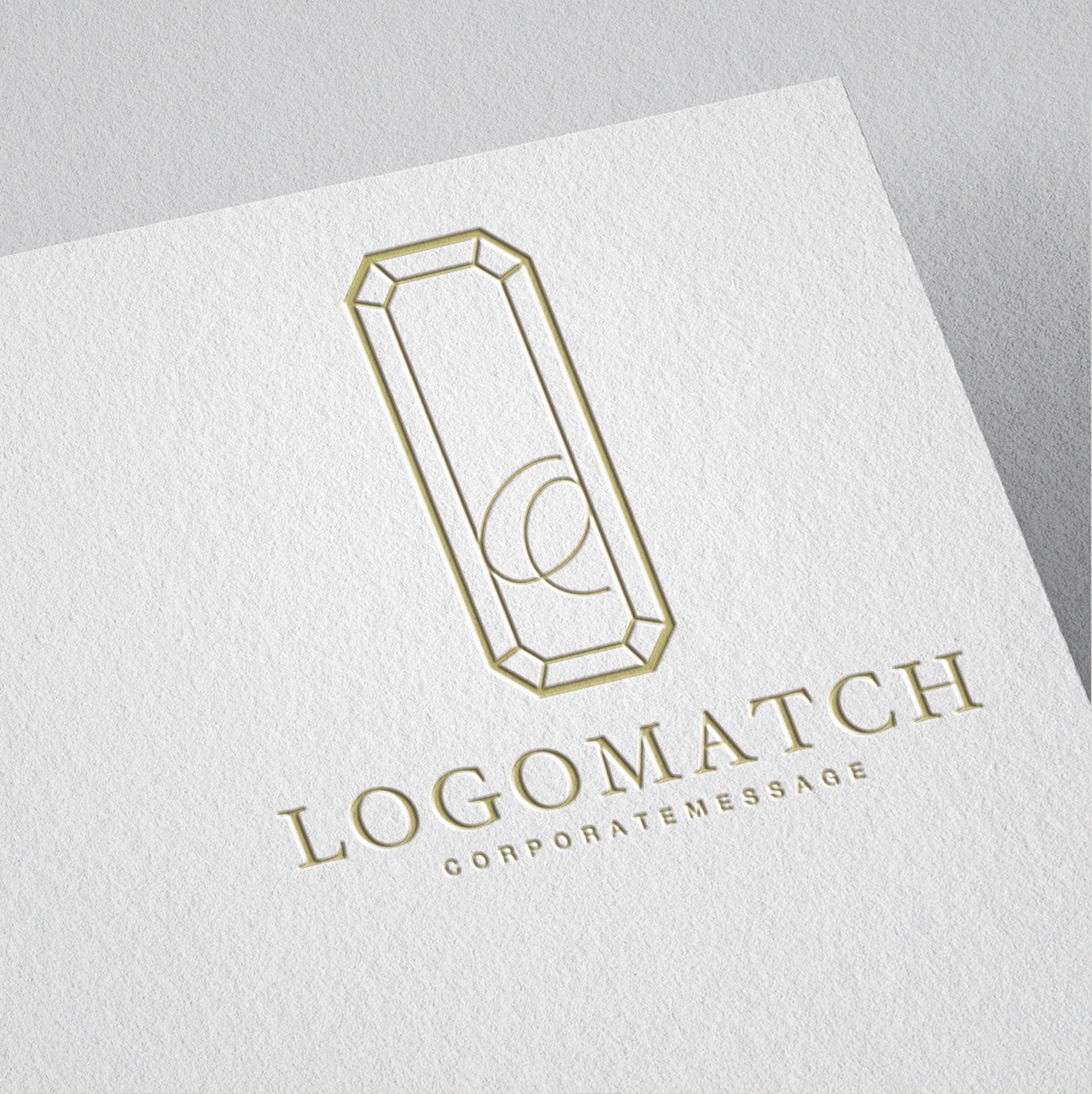 ラグジュアリーな宝石のロゴ