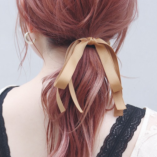 HAIR TIE || 【通常商品】 2LINE RIBBON HAIR TIE A || 2 HAIR TIES || MIX || FRSR0717A