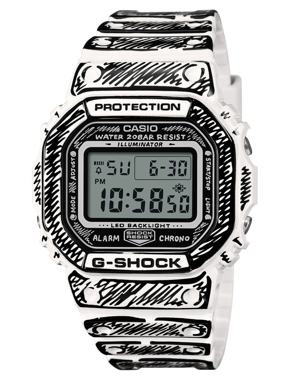 CASIO G-SHOCK DW-5600KHSH25-1JR山下白雨 葛飾北斎 G-SHOCK 葛飾北斎 山下白雨 DW-5600KHSH25-1JR メンズ 電池式 デジタル