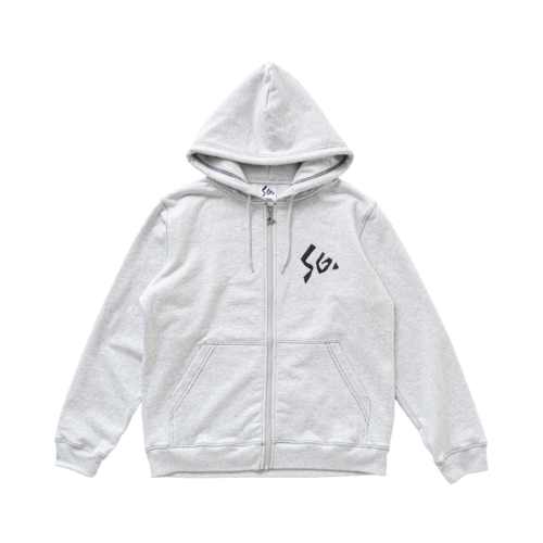 PVC SG Logo Zip Hoodie(Gray)