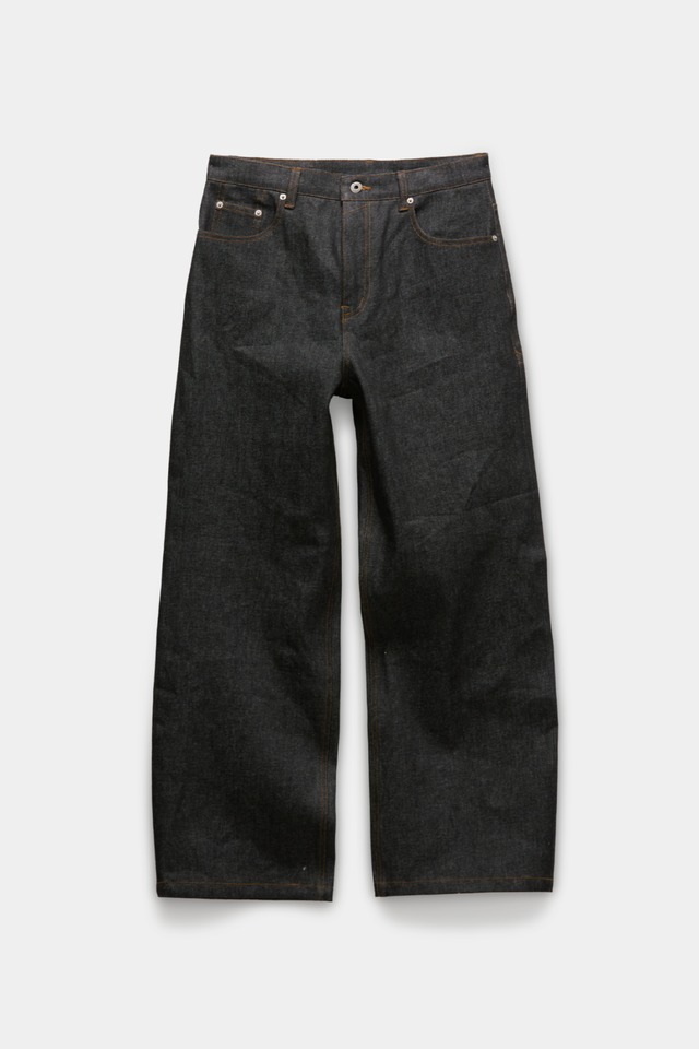 [COOR] Rigid Semi Wide Jeans (Indigo) 正規品 韓国ブランド 韓国通販 韓国代行 韓国ファッション クール クーア クアー 日本 店舗