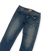 YANUK ヤヌーク ダメージ加工 デニム パンツ 23/インディゴ レディース 革ラベル