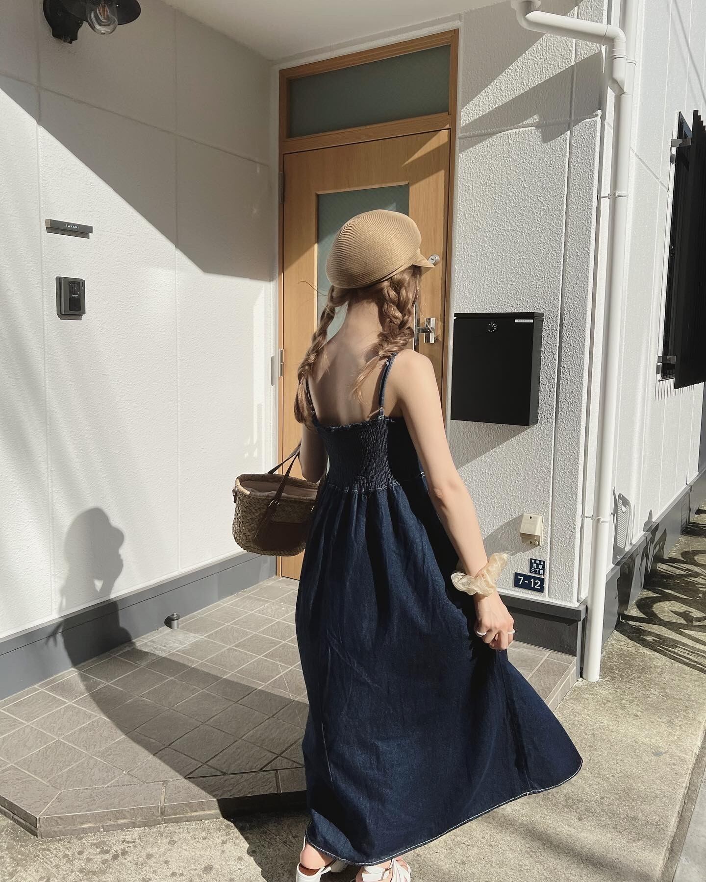 キャミデニムフレアワンピースco0474 Clair キャミデニムフレアワンピースco0474 Clair