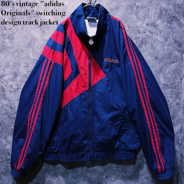 【doppio】80's vintage "adidas Originals" switching design track jacket