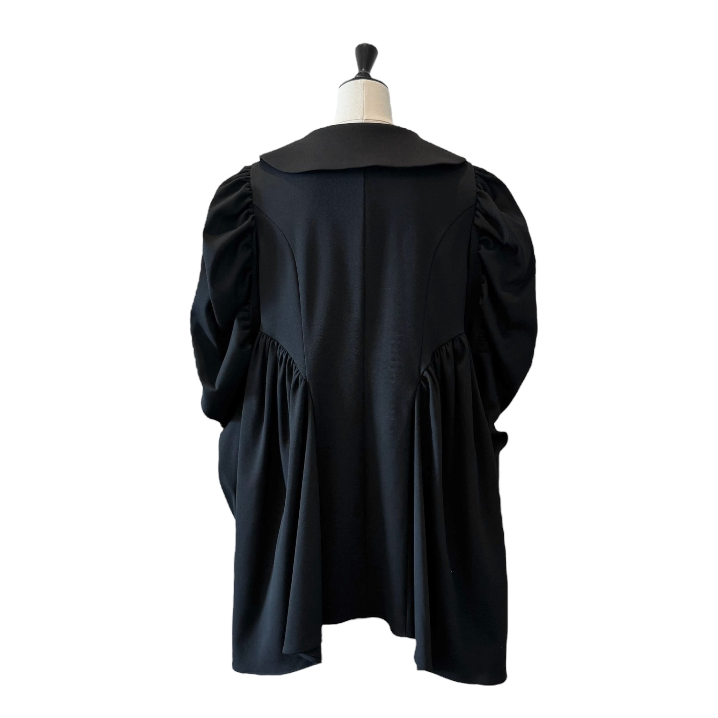 グランドカラーワンピース　BLACK