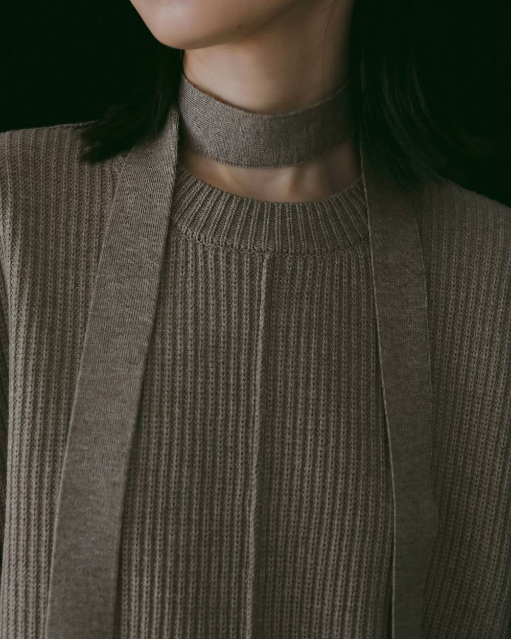 anuke 】Slit Rib Knit | valance 福井｜レディース セレクトショップ