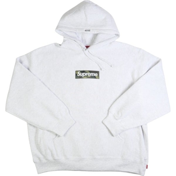 M supreme box logo sweatshirt ash greyトップス - パーカー