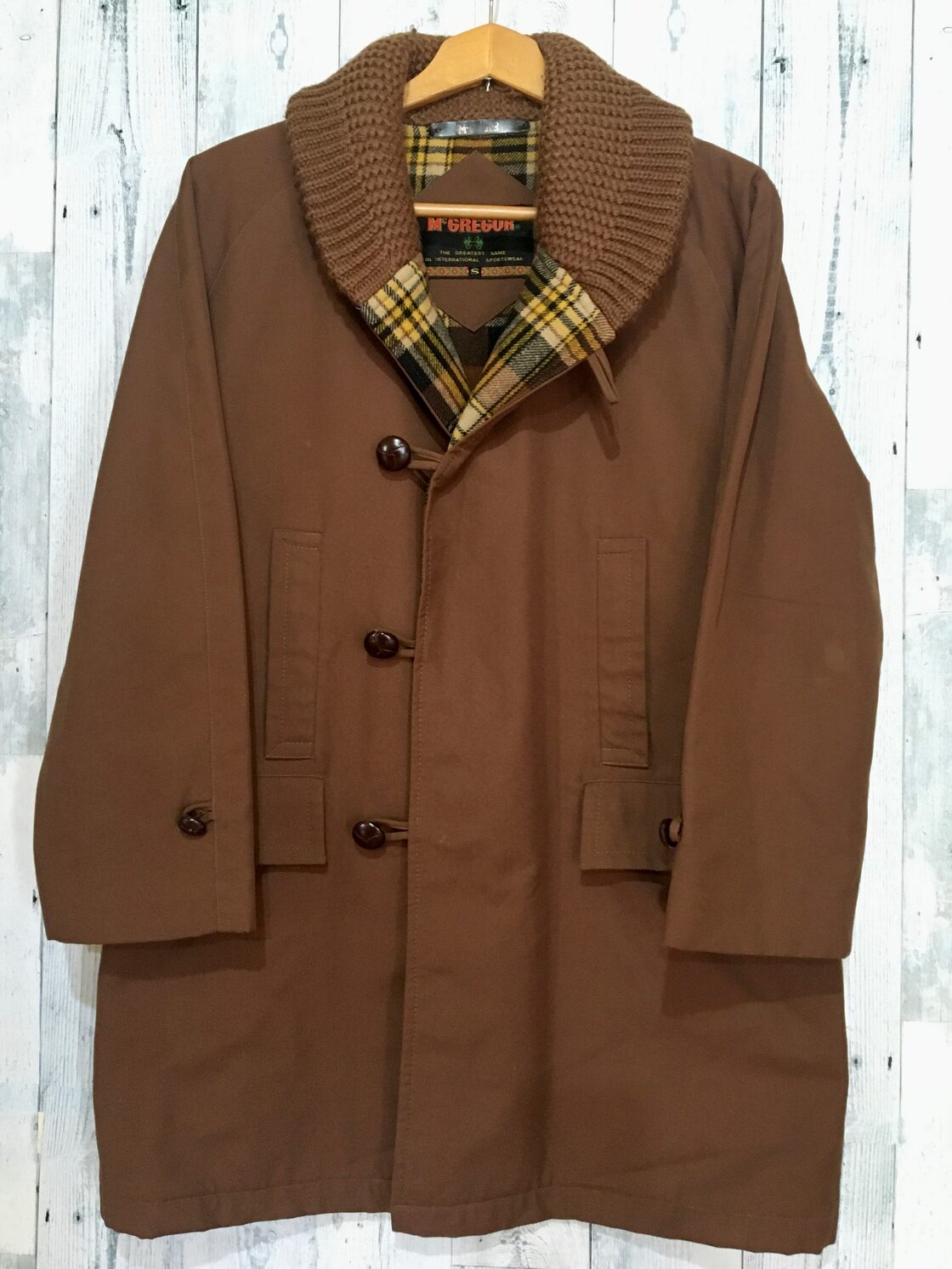 ビンテージ McGREGOR マクレガー ショールカラーコート 70s80sOLD 