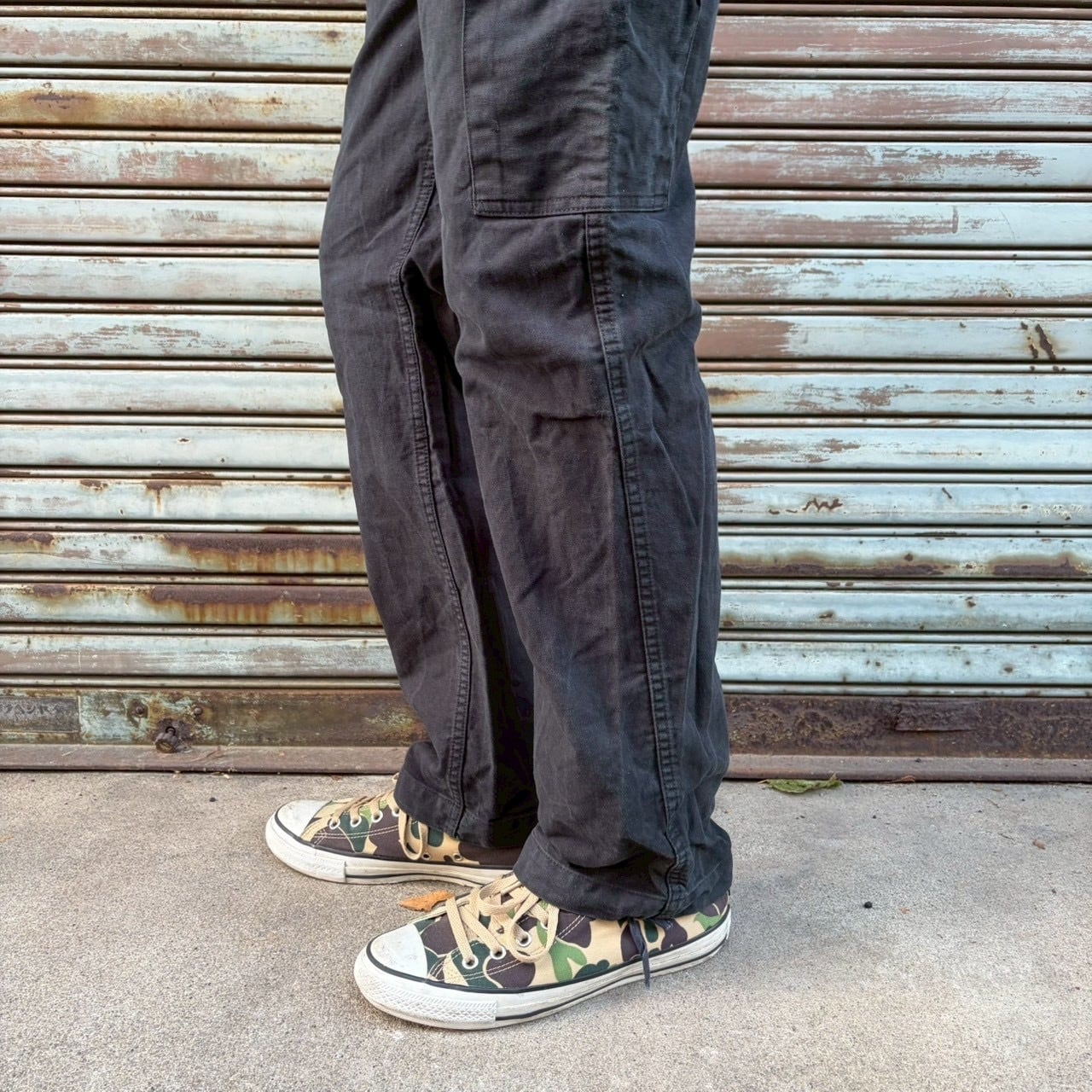 00s ドイツ軍 実物 フィールドパンツ カーゴパンツ ネイビー Gr.Nr.6 M