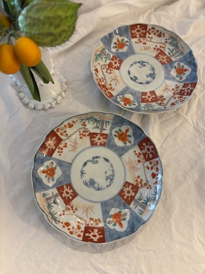 【kotto】花と草木なスカイブルー7寸皿