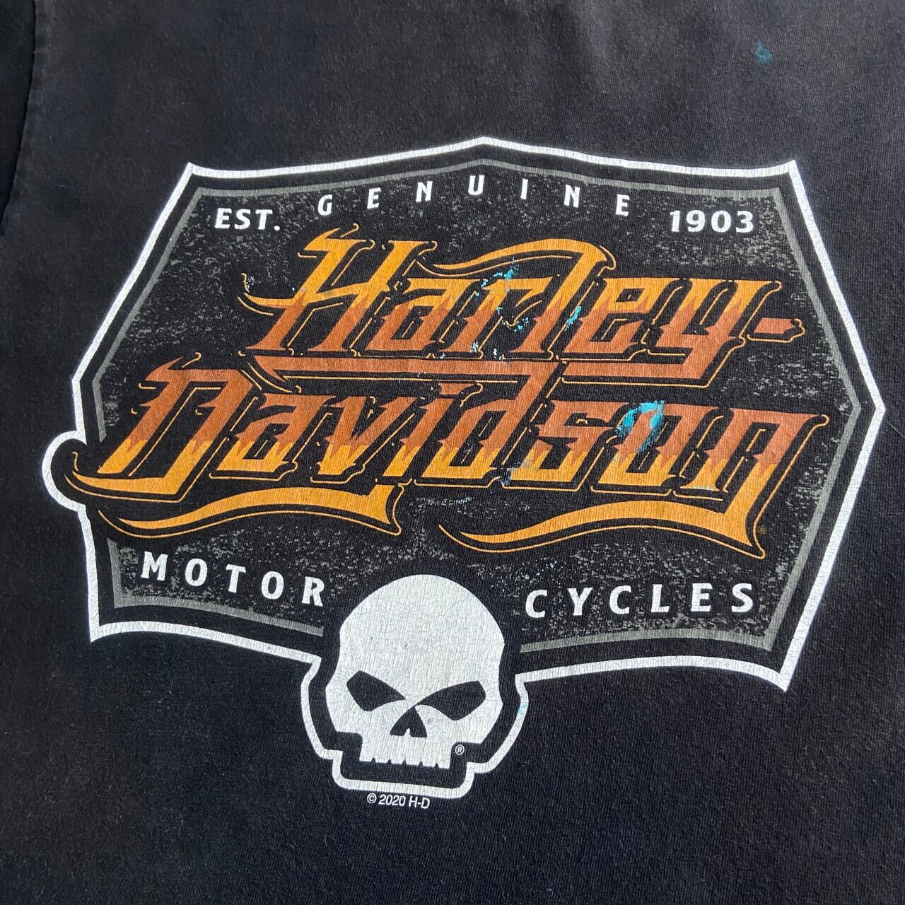 Harley-Davidson ハーレーダビッドソン 両面プリント Tシャツ メンズS