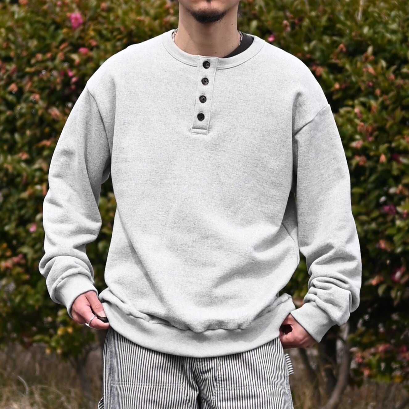 INTERIM / HENRY LOOP WHEEL SWEAT SHIRT | GANKO