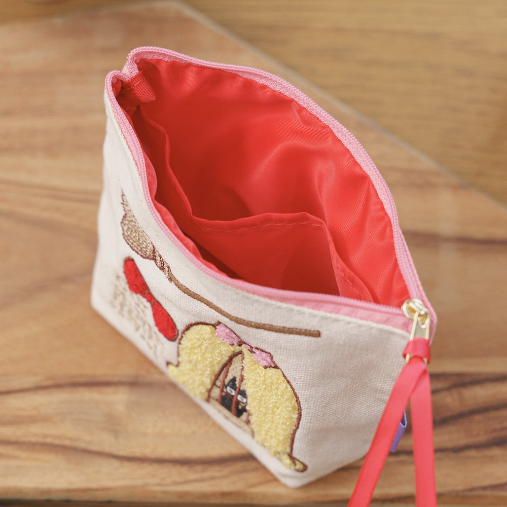 魔女の宅急便 帆布サガラ刺繍ポーチ（2153） | すすのこ商店｜ジブリ