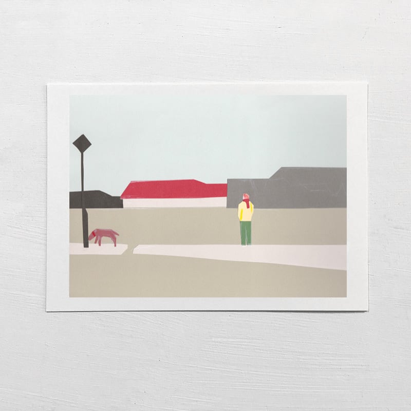 Card “The afternoon of winter”