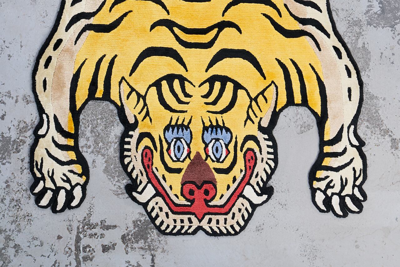 Tibetan Tiger Rug 《Mサイズ•シルク178》チベタンタイガーラグ