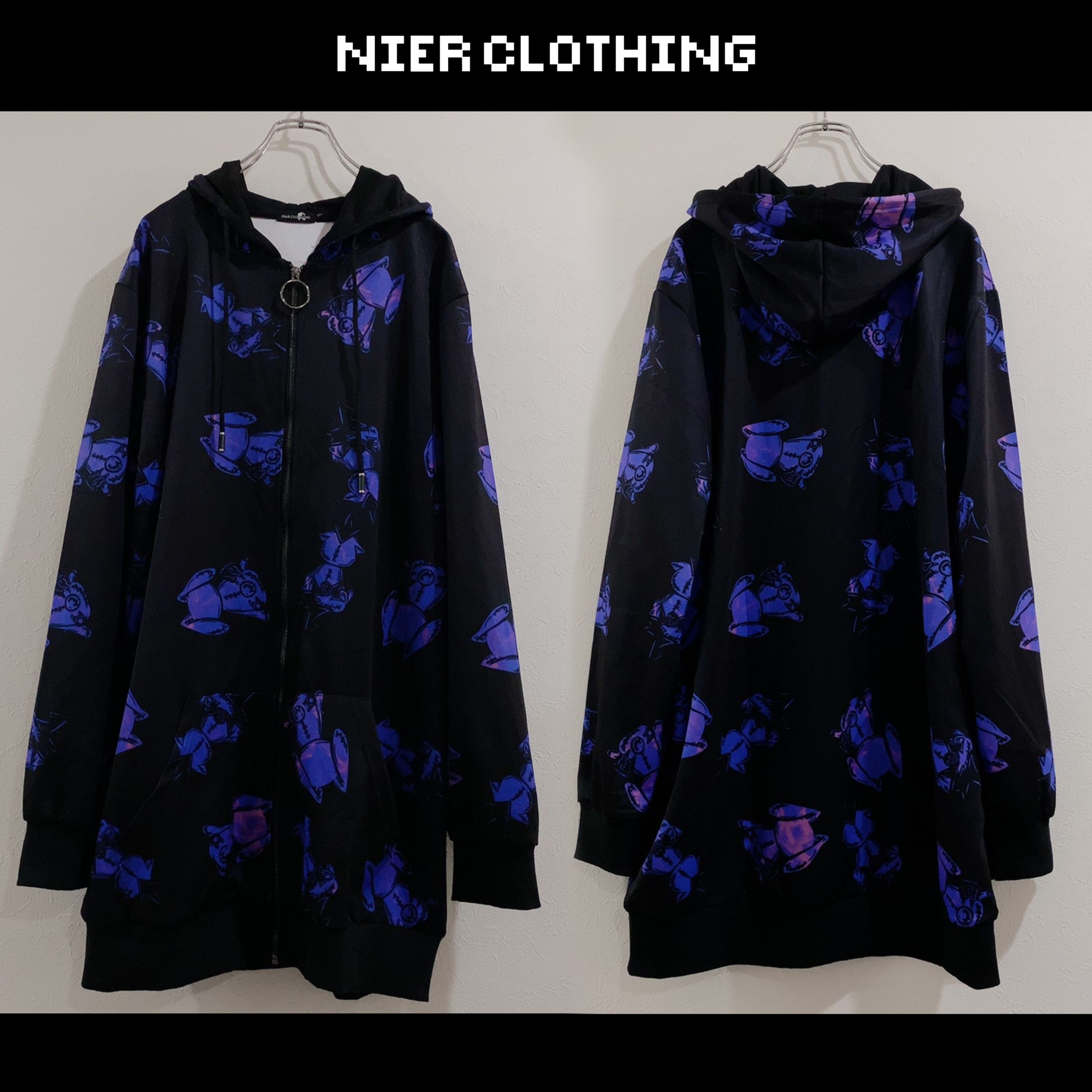 CHARACTER SILHOUETTE LONG ZIP OUTER | NIER CLOTHING powered by BASE