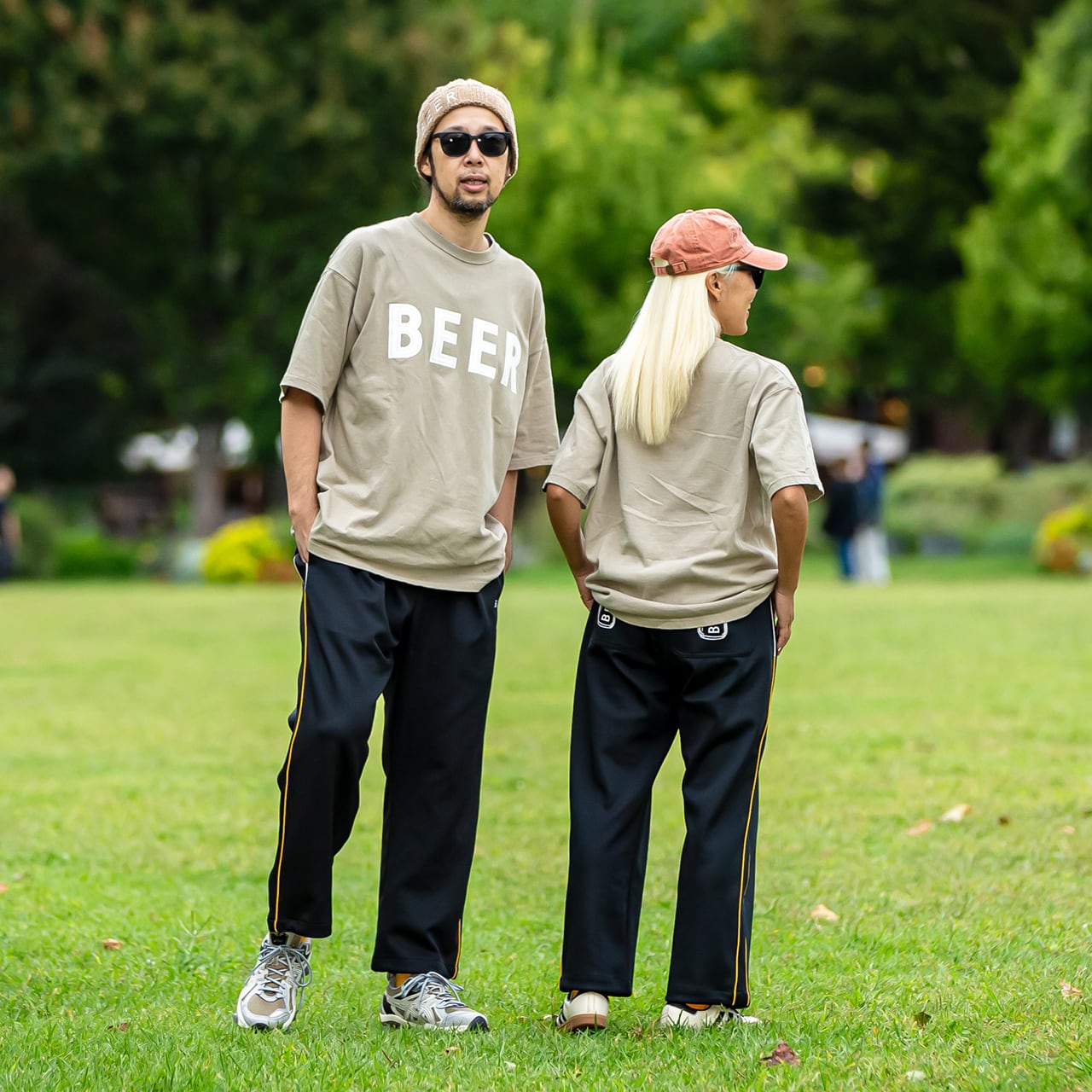 BEER ワンサイズ・サーカスパンツ ジャージ（男女兼用） | BEER