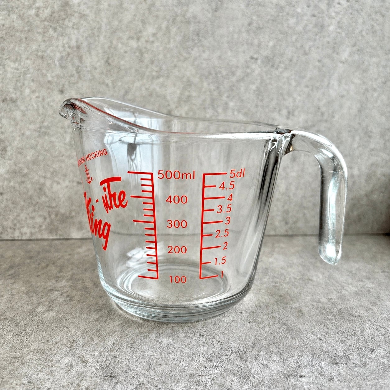 FireKing ハンドル付きメジャーカップ500ml | 瀬尾商店