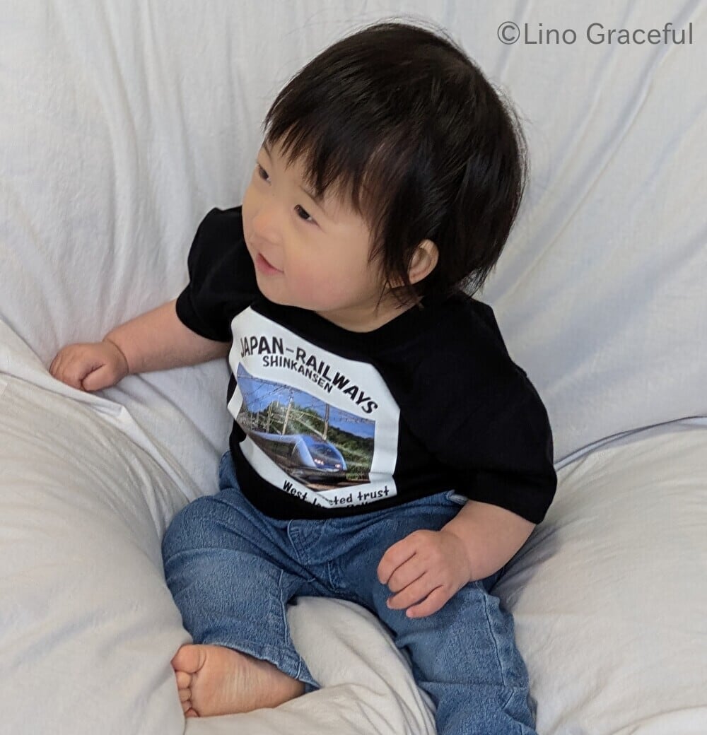 期間限定送料無料】『子供用』超希少！ 公式フォトJR新幹線Tシャツ 500