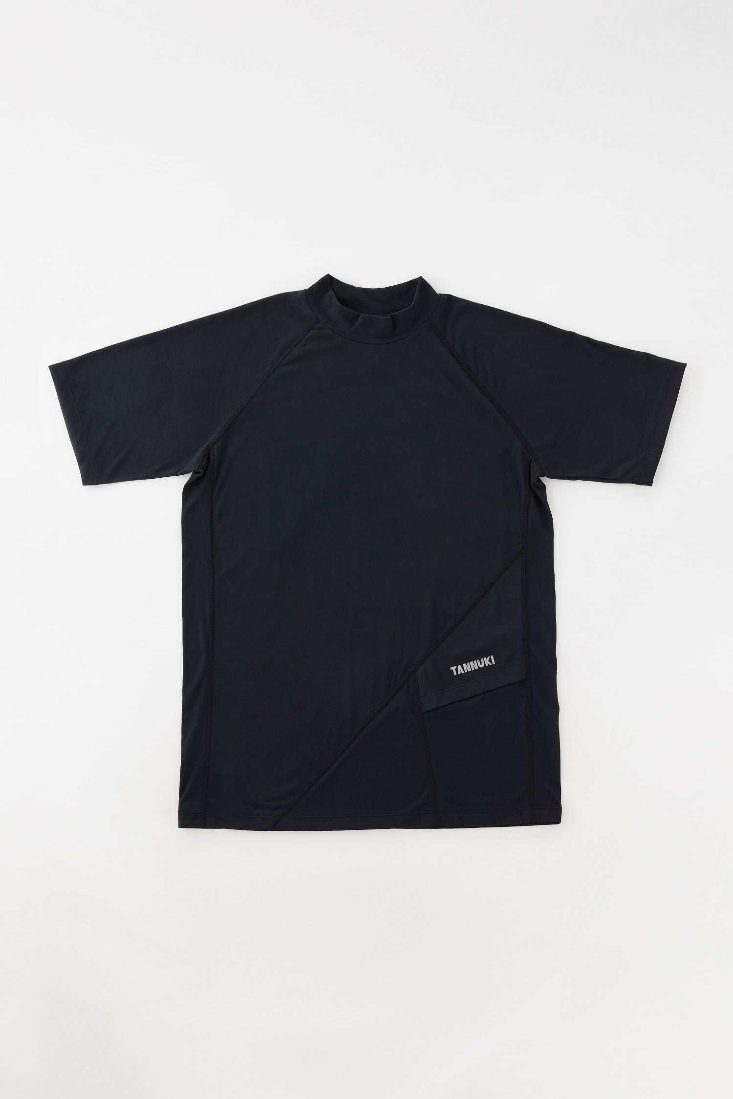 Sato SS Mock Neck: Color Black | TANNUKI Running Wear Shop