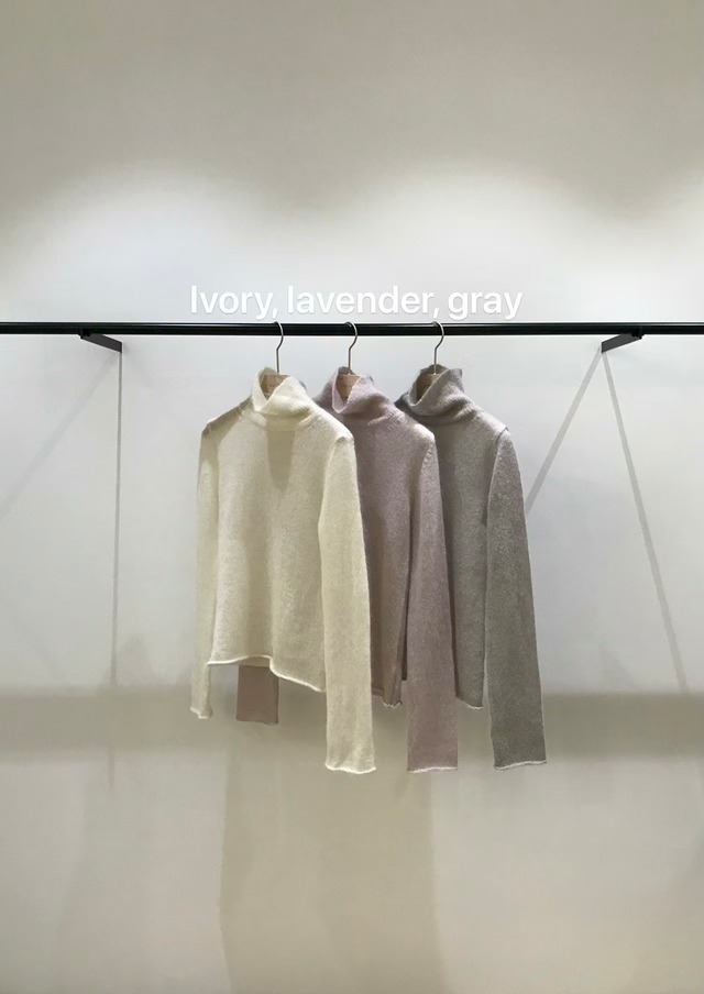 (予約) vegetable / Orb mohair knit 3color