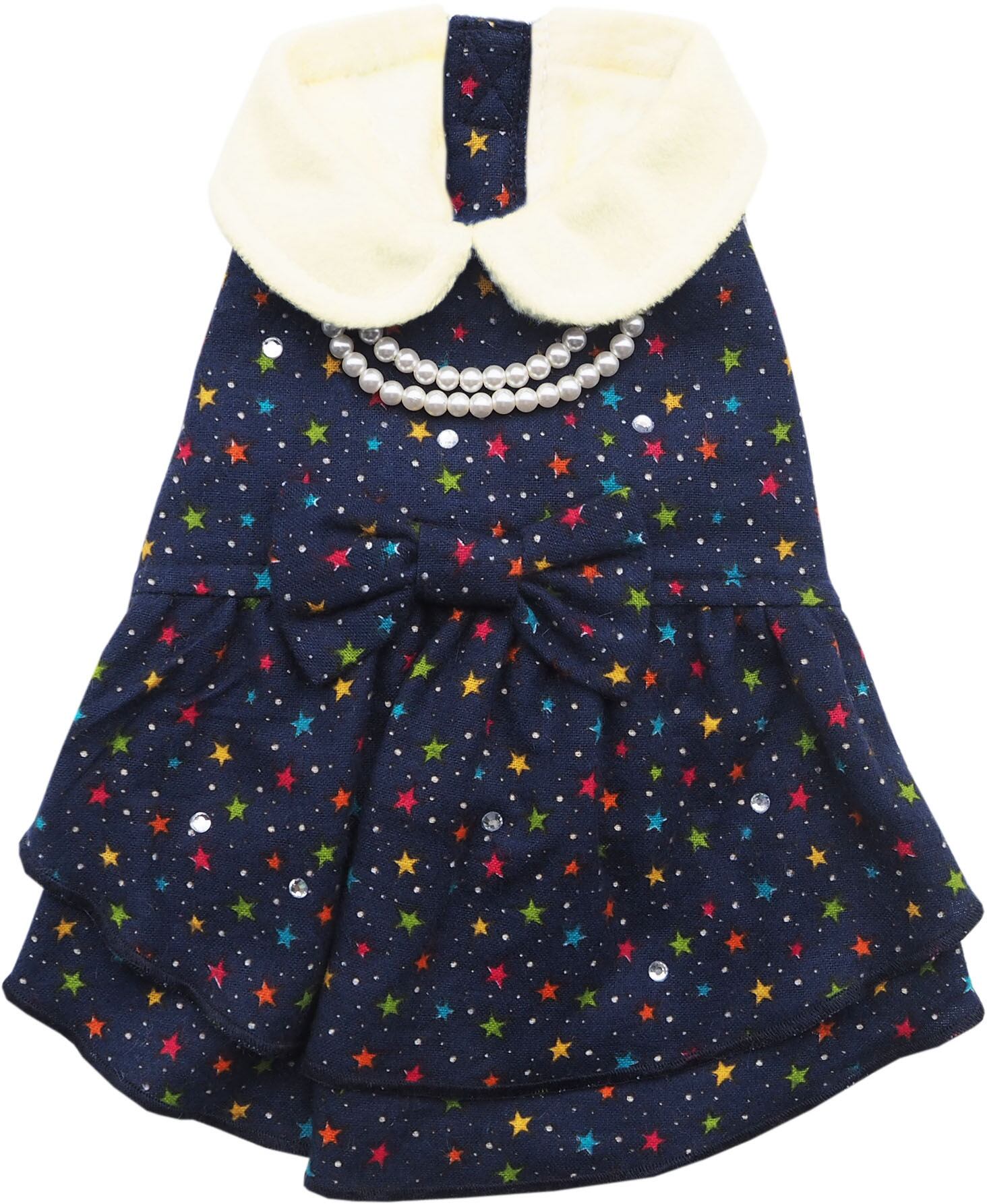 【ドッグウェア】 キラキラ星柄ワンピ