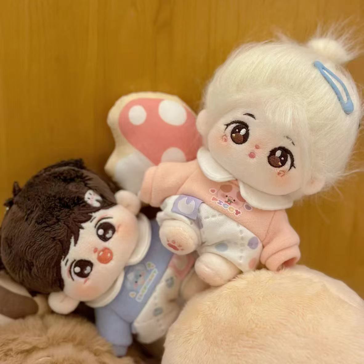 20cmぬいぐるみ用 カジュアル ロンパース かわいい動物柄 着せ替え服
