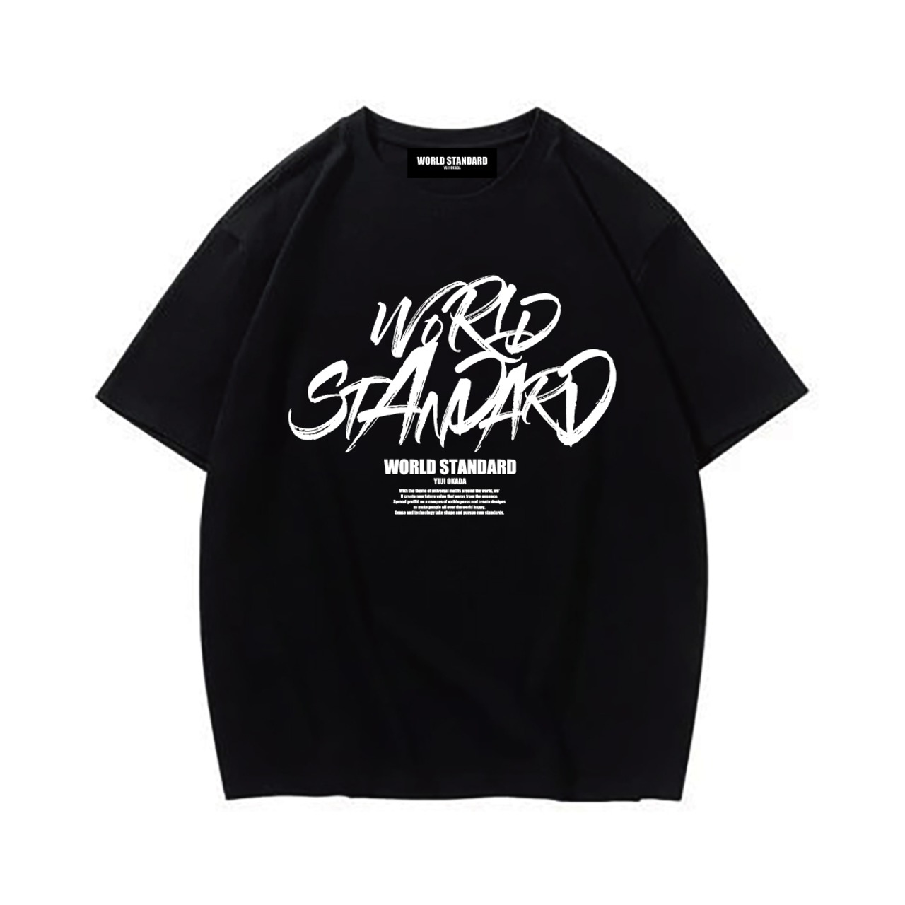 WORLD STANDARD/クルーネックプリントTシャツ/WSHT-056