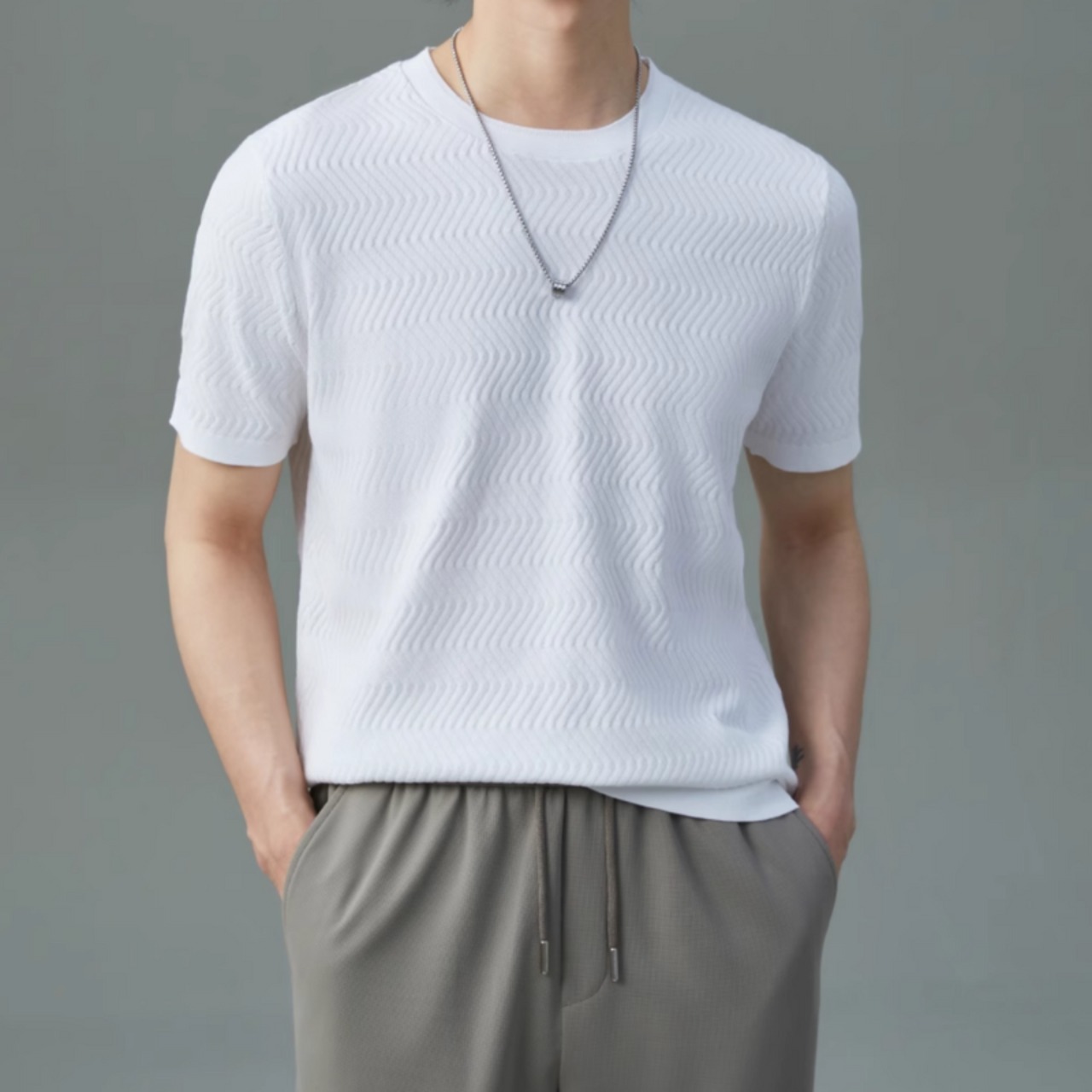 マルベリーシルキーフィットTシャツ　0629