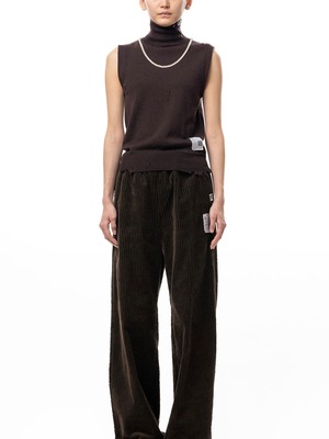 【26AW】Maison MIHARA YASUHIRO ミハラヤスヒロ / トップス / Pearl Distressed Sleeveless Knit Sweater