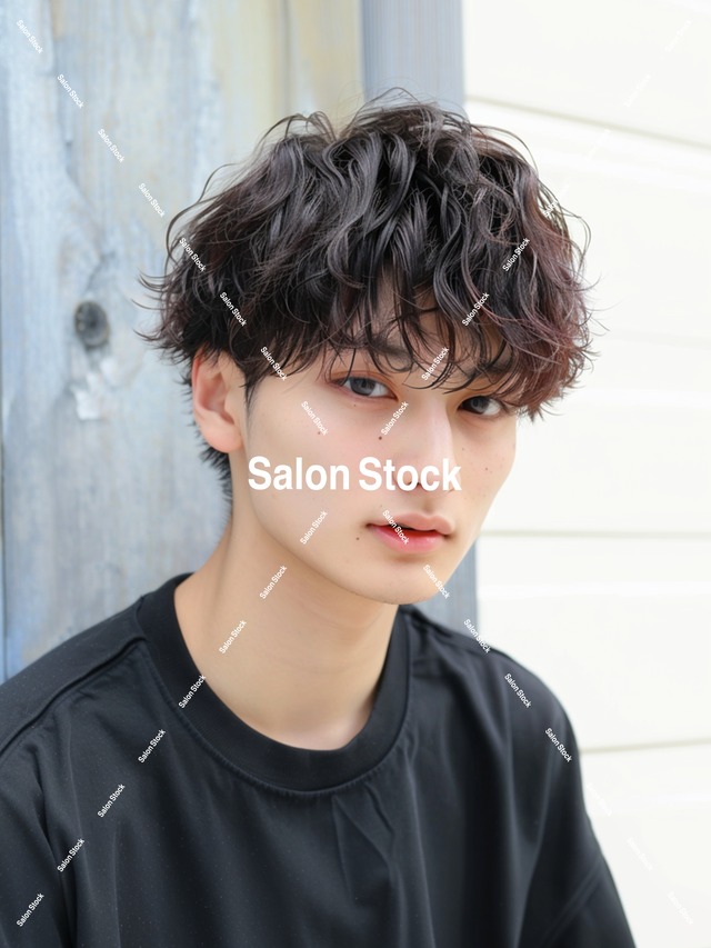 【メンズ】波巻きパーマ