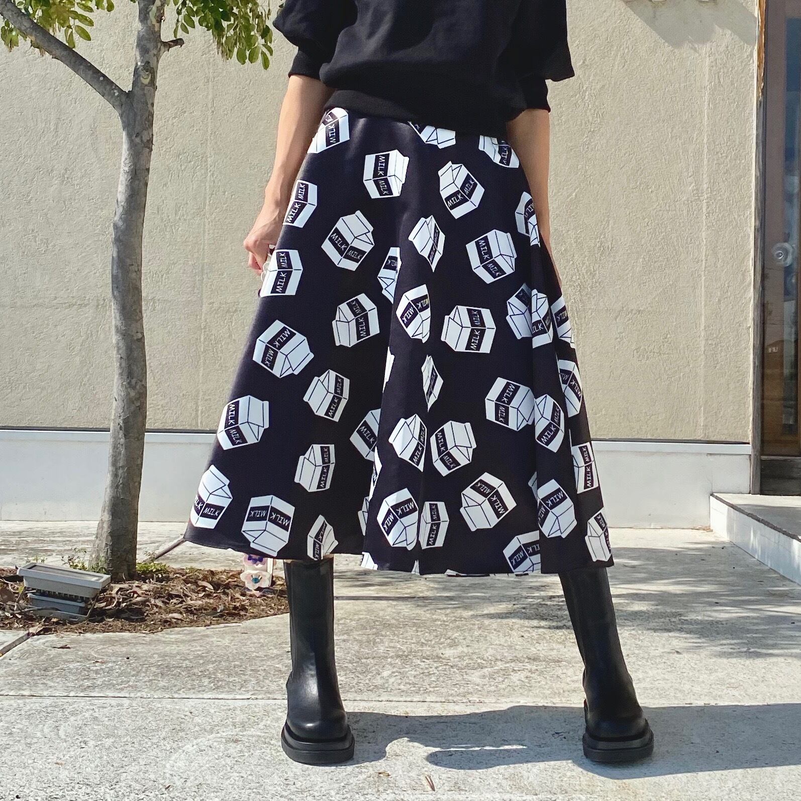 MILKプリントスカート | Adorable Soeurs 