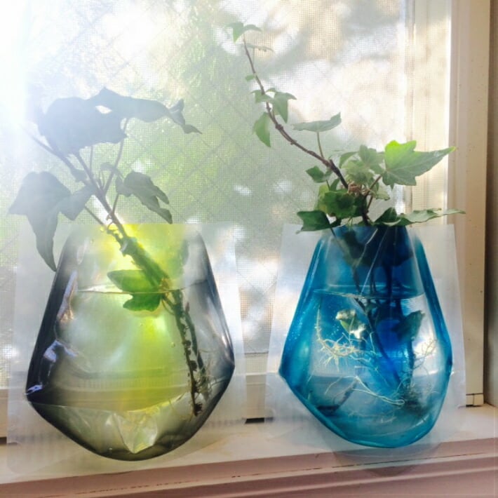 エルエスエー 花器 花瓶 フラワーベース ウッド台付 LSA Lotta Vase