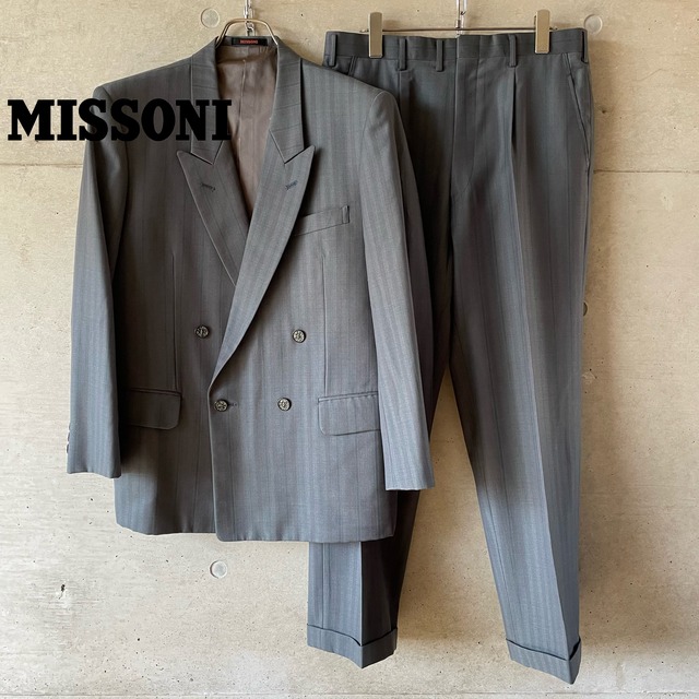 【MISSONI】double breasted setup suits(lsize)0417/tokyo