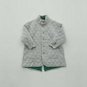 〈 eLfin Folk 〉Cotton lawn Quilt Coat / elf-232F24 / アウター / light gray / 140〜155