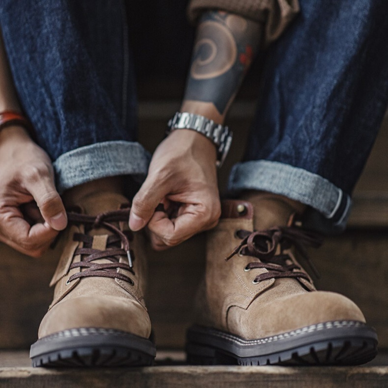 Retro Dune Color Suede Boots / レトロ デューン カラー スエード ブーツ