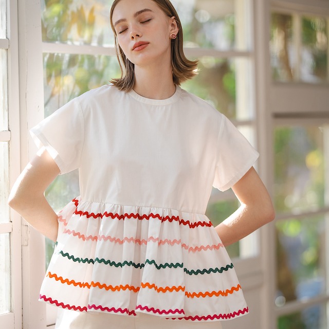 ナミナミトップス(ホワイト)