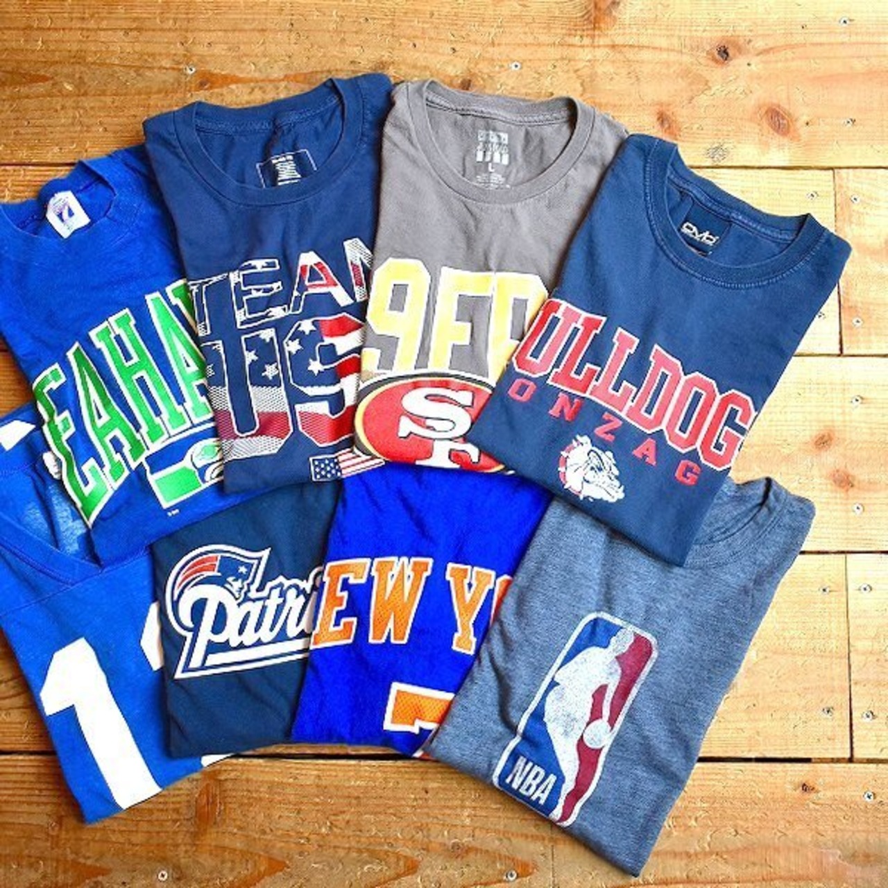 1点物◇USA製ビンテージ80sシーホークスNFLフットボールTシャツ古着 