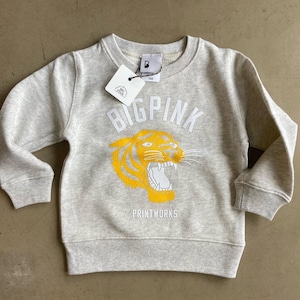 BIG PINK Tiger sweat kids オートミール