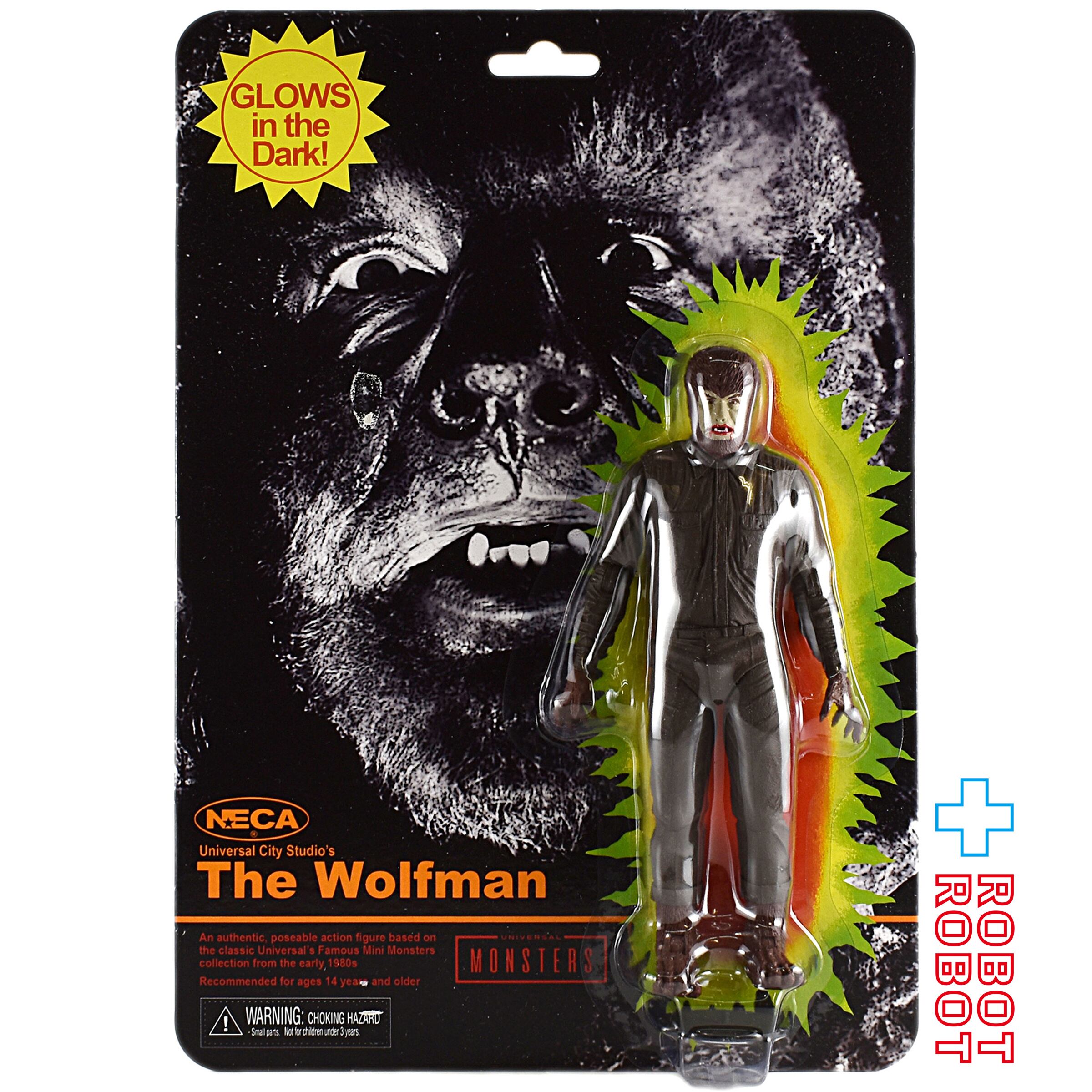 ネカ ユニバーサル・モンスター レトロ オオカミ男 蓄光 7インチ