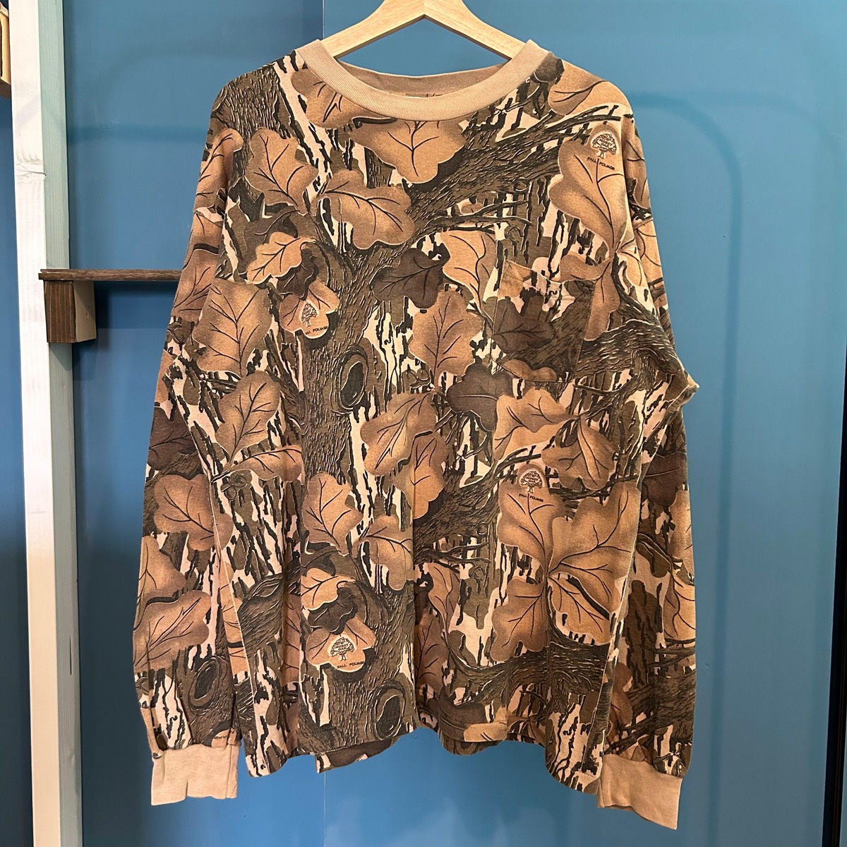 MOSSY OAK】XLサイズ ロンT USA製 カモ柄 長袖Tシャツ 迷彩