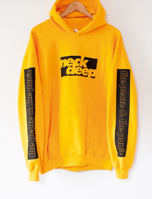 【NECK DEEP】Bars Hoodie (Yellow) 