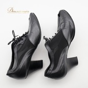 社交ダンス 衣装 シューズ 23cm ブラック系 チャコット Chacott 靴 くつ ヒール 日本製 ケース 袋 セット オープントゥ シンプル 紐 レディース ダンスシューズ ダンス衣装 ステージ イベント 練習 レッスン