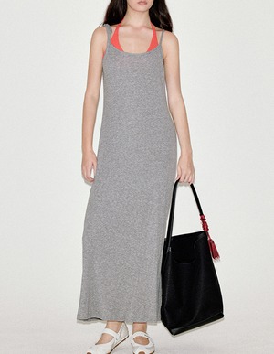 stylish simple sleeveless dress【2025081301】
