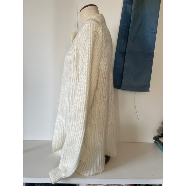 Volume knit cardigan