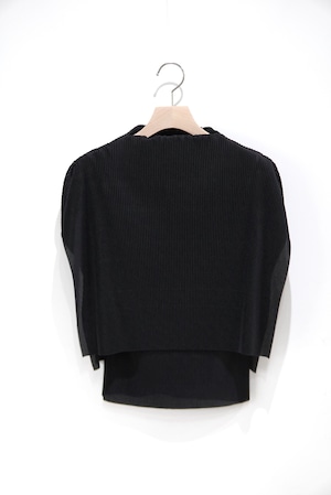 Jens /  CUFF COLLER PULLOVER / BLACK