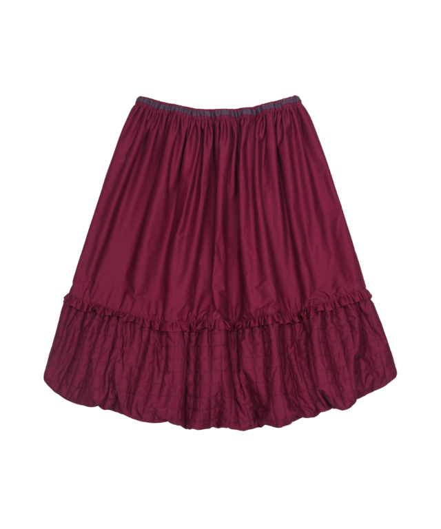 [COYSEIO] QUILTED SHIRRING BALLOON SKIRT BURGUNDY 正規品 韓国ブランド 韓国通販 韓国代行 韓国ファッション コイセイオ 日本 店舗
