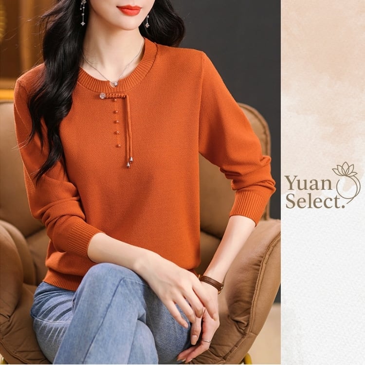 チャイナボタンニットプルオーバー 7カラー YS00165