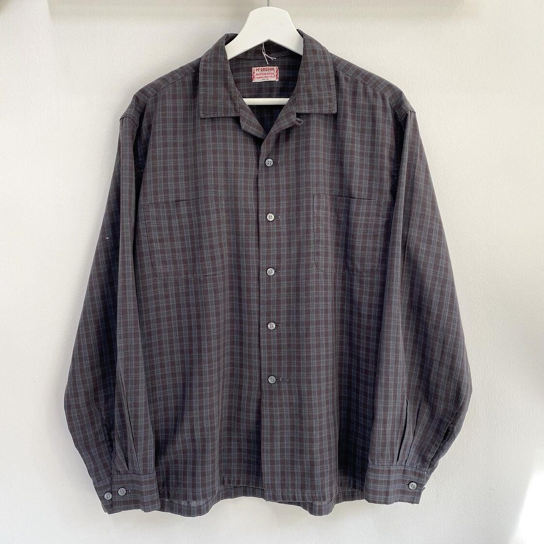 60s McGREGOR L/S Cotton Check Shirt / vintage ビンテージ 